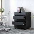 thumbnail image 6 of GALAXHERO 5-Drawer Filing Cabinet, Under Desk File Cabinet for Office, Black Metal Storage Cabinet with Drawers, Home Office Organizer, 6 of 10