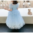 thumbnail image 6 of WIBACKER 1-8Y Girls Sequin Princess Dress up Costume Dress with Cape, Birthday Party Fancy Dresses for Halloween Cosplay Christmas, 6 of 14