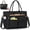 Black, variant on Teacher Tote Bag with Insulated Lunch Compartment Lightweight 15.6 inch Laptop Bag for Women Work Bags Nurse Tote Bags,Black