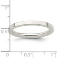 thumbnail image 3 of Sterling Silver Ss 2mm Comfort Fit Flat Size 13 Band Made In United States qcfb020-13, 3 of 5