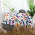 thumbnail image 3 of Yayeee Tablecloths 54" x 54" Rectangle Wrinkle Resistant Party Table Cover, Purple Wildflower Pattern, 3 of 8
