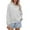 White, variant on Women's Oversized Cowl Neck Sweatshirt, Long Sleeve Loose Fit Pullover Top with Soft Comfort Fabric for Commute Wear, Daily Casual Outfits and Four Season Comfort Black L