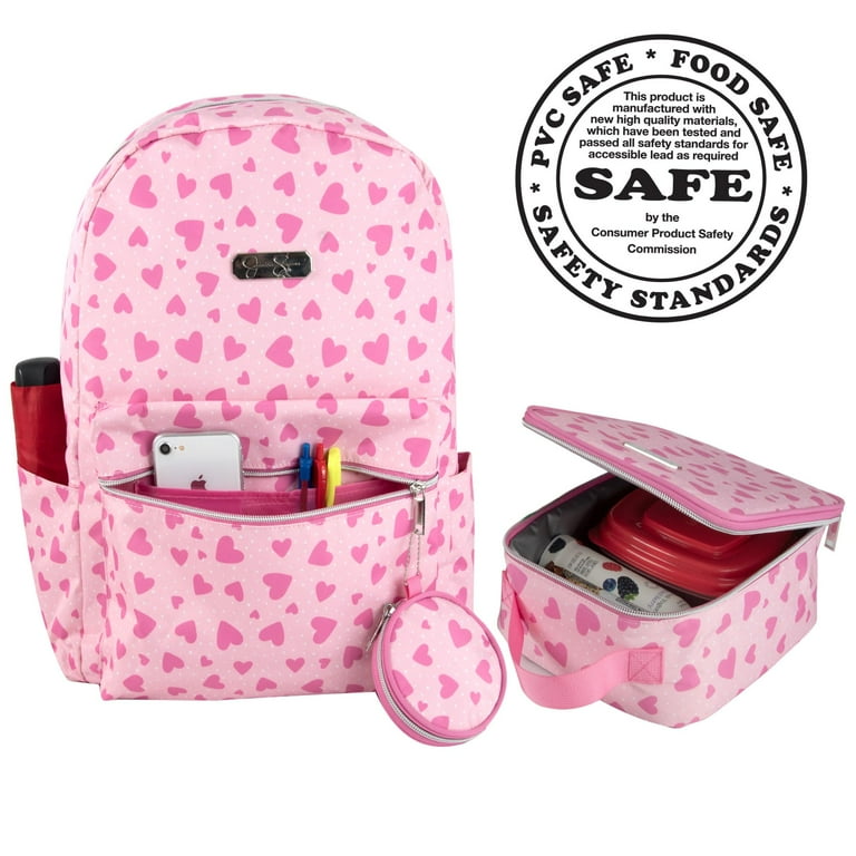 Jessica Simpson Women's 3 Piece Laptop Backpack with Matching