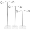 thumbnail image 3 of WHAMVOX  3 Pcs Earring Display Stand Jewelry Stands Rack Transparent, 3 of 8