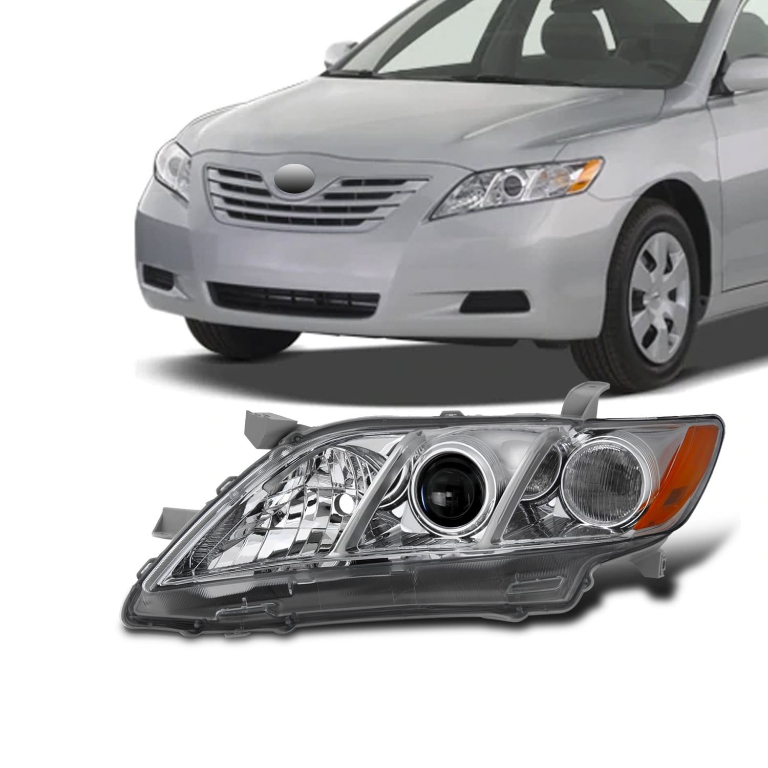 New TO2518105 Driver Side Headlight Sedan for Toyota Camry 2007-2009