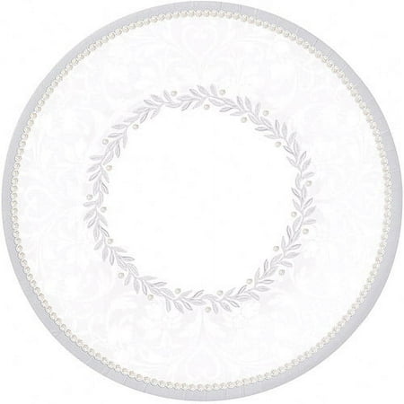 Luncheon Plates 7 Inch 8/Pkg-White Elegance