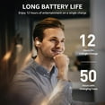 thumbnail image 4 of TOZO T6 Earbuds Bluetooth Headphones Bluetooth, 50H, AI Chat/Translation/Clear Mics, Stereo Bass, Wireless Charging, App-32EQ, IPX8 Waterproof Headphones, Champagne, 4 of 9