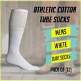 Mens Wholesale Cotton Tube Socks White Tube Socks For Men 1013 12 Pairs