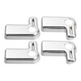 thumbnail image 1 of Unique Bargains 4 piezas de cubierta de manija de interruptor de extracción de techo rígido para Jeep Wrangler JK JKU 2007-2017, tono plateado, 1 of 1