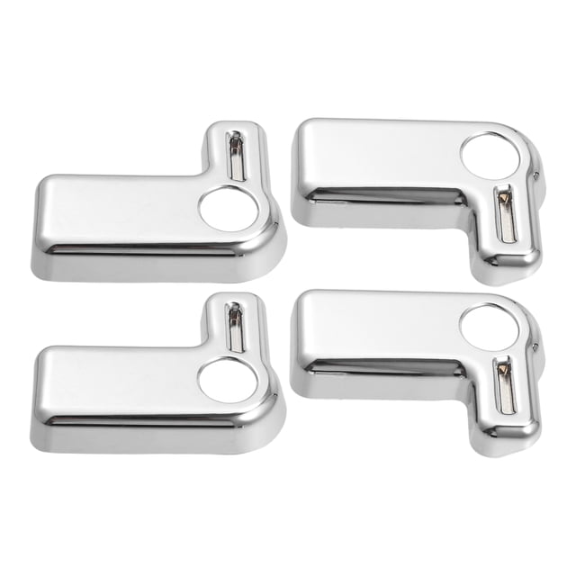 Unique Bargains 4 piezas de cubierta de manija de interruptor de extracción de techo rígido para Jeep Wrangler JK JKU 2007-2017, tono plateado