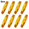 thumbnail image 1 of 8Pcs Mountain Bike Plastic Spoke Reflectors Bicycle Cat Eye Reflectors Set Rear Reflector Fish Type Safe Cycling Practical Tools, 1 of 11
