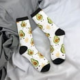 thumbnail image 5 of KLL Lovely Avocado Print Cool Socks Men's Women's Crew Socks Funny Crazy Novelty Stockings, 5 of 6