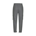 thumbnail image 4 of Men's Cargo Joggers Elastic Waist Tactical Sweatpants Big and Tall Hiking Workout Casual Pants with Multi Pockets, 4 of 5