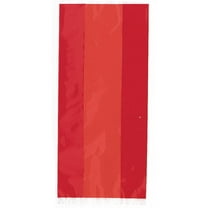 Unique Industries Red Solid Print Birthday Party Bags, 30 Count