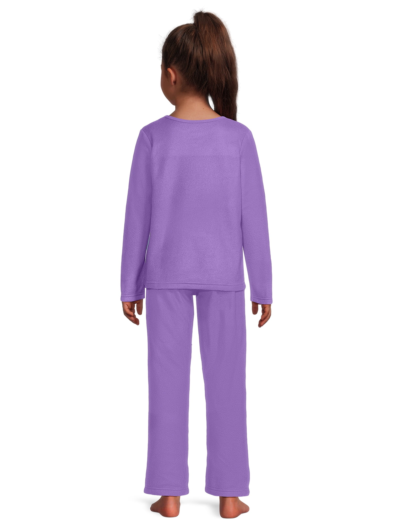 Girls Licensed Character Long Sleeve Top and Pants Sleep Set,  2-Piece, Sizes 4-12