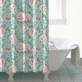thumbnail image 4 of Pioneer Flower Floral Print Pattern Shower Curtain 72"x84" ,Bathroom Decorative Shower Curtains Set with 12 Hooks,Modern Waterproof Washable Shower Curtain, 4 of 6