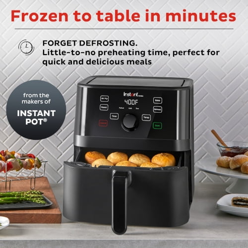 Instant Pot Vortex Air Fryer, 5.7 qt, Black, 4-in-1