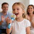 thumbnail image 3 of Hioecau Stage Microphone Toy Educational Fake Microphone for Kids Realistic Lightweight Plastic Role Play Singing Hosting Interview Gift for Children, 3 of 8