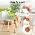 thumbnail image 4 of Uxcell 4-Pack Protectores de patas de silla, se ajustan a almohadillas de silicona de 1.1-1.5" con almohadillas de fieltro para cubiertas de patas de muebles para suelos de madera, 4 of 7