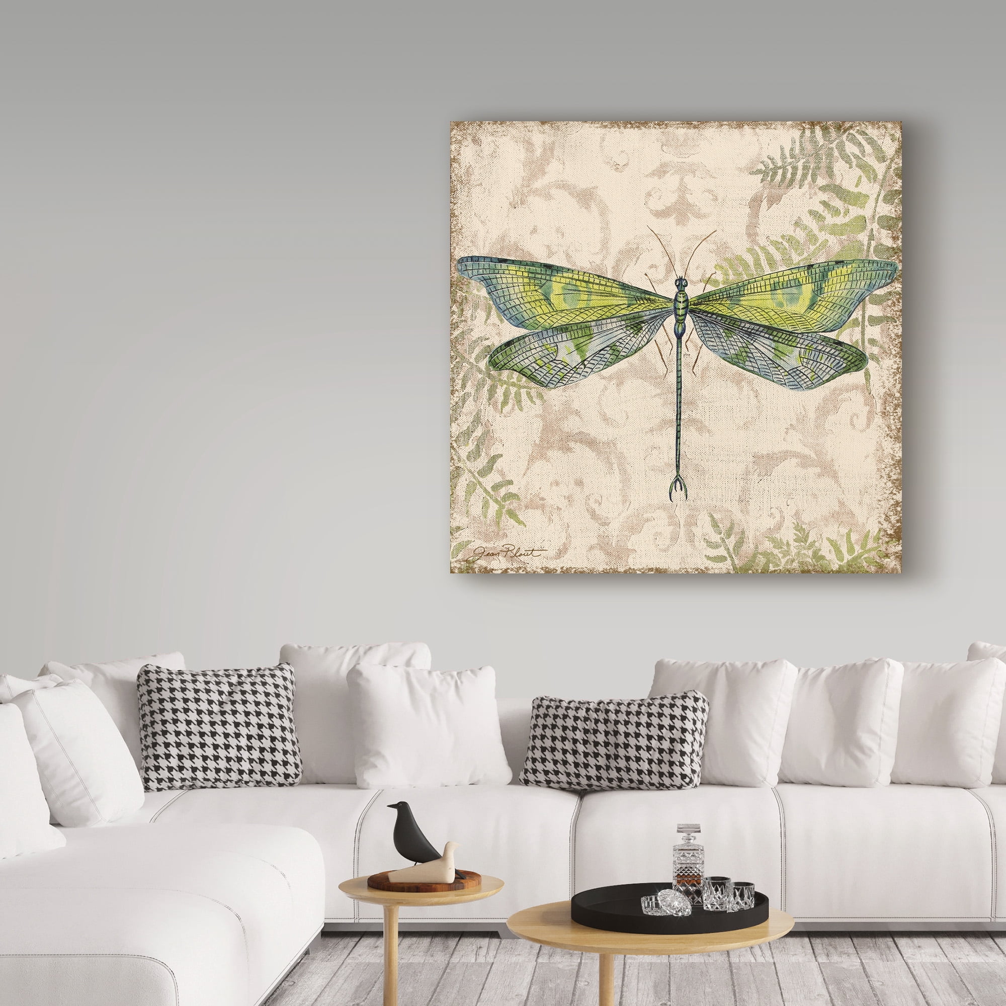 Trademark Fine Art 'Dragonfly Daydreams 3' Canvas Art by Jean Plout