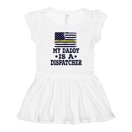 

Inktastic Dispatcher Dad Emergency Services Girls Toddler Dress