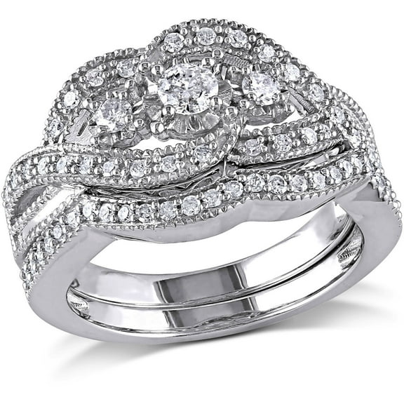 Everly Women's Diamond Sterling Silver Bridal Set