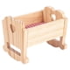 thumbnail image 1 of Cuna de muñecas en miniatura, pequeña cuna de madera para decoración de casa de muñecas, modelo de mueble realista para juegos infantiles y accesorios para casa de muñecas, 1 of 8