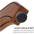 thumbnail image 6 of Brown Swivel Bar Stool with Back, Adjustable Height Kitchen Counter Chair, 360 Degree Rotating Solid Wood Stool with Upholstered Cowhide Seat, 6 of 7