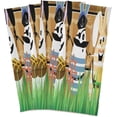 thumbnail image 6 of Easter Wooden Bunny Eggs Kitchen Tea Towels Set of 6 Absorbent Hand Dish Towels, Rabbit Spring Dishcloths Lint-Free 18x28 Inch Fast Drying for Cooking Baking Home Clean, 6 of 7
