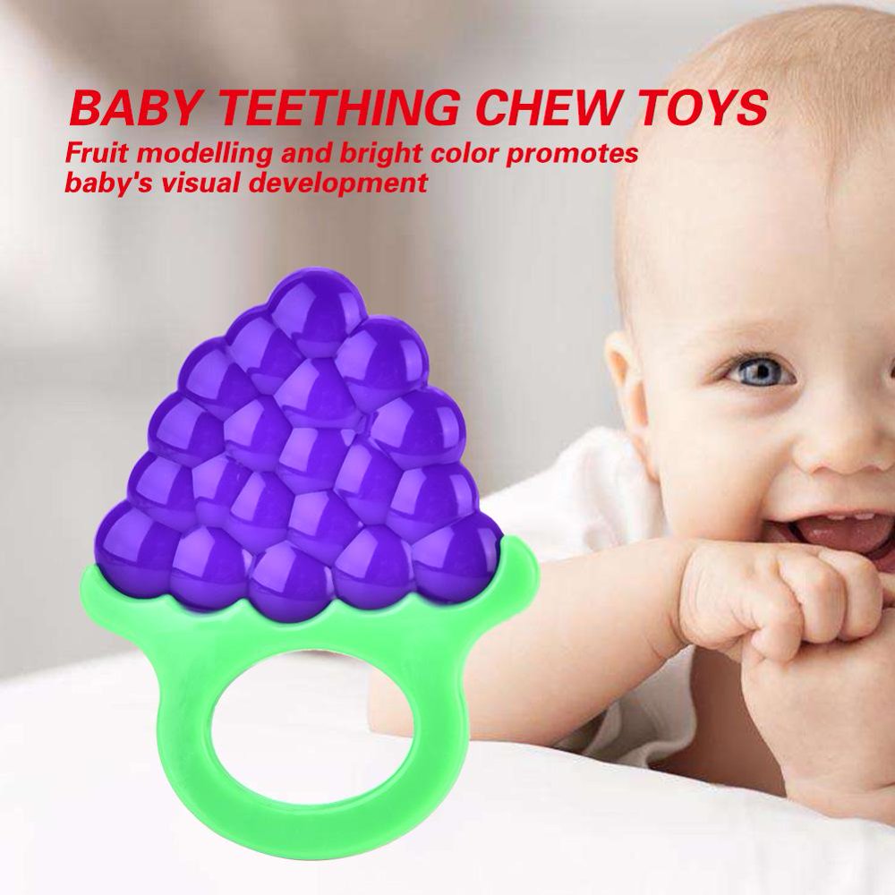 LYUMO Soft Silicone Baby Teether Fruit Modelling Infant Interesting Teething Chew Toys