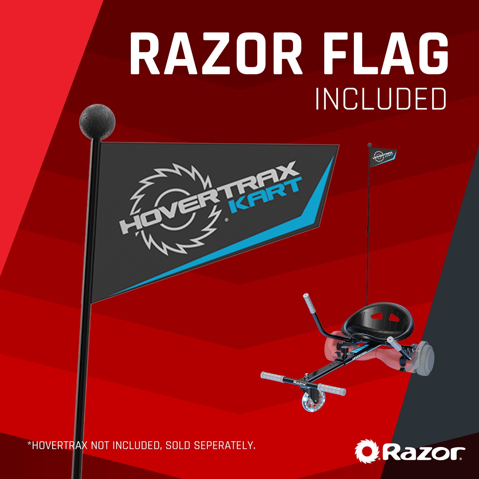 Razor Hovertrax Kart Black Seat Attachment for Hoverboard LED Light up Wheel Unisex Walmart