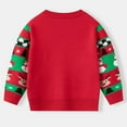 thumbnail image 6 of SGMVNU Novelty Christmas Sweaters for Girls with Whimsical Santa Motif Knitted Pullover Warm Top for Winter Parties Holiday Outfits(y1202_2-Red, Size 5-6 Years), 6 of 9