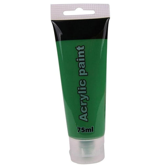 Tubo de Pintura Acrílica de 75 Ml para Estudiantes, Dibujo Artístico, Artistas para Colorear - , 75ml Verde Gloria Tubo de pintura acrílica