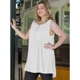 thumbnail image 3 of LARACE Plus Size Tank Tops for Women Sleevelss Tunic Casual Summer Clothes Swing Shirts, 3 of 8