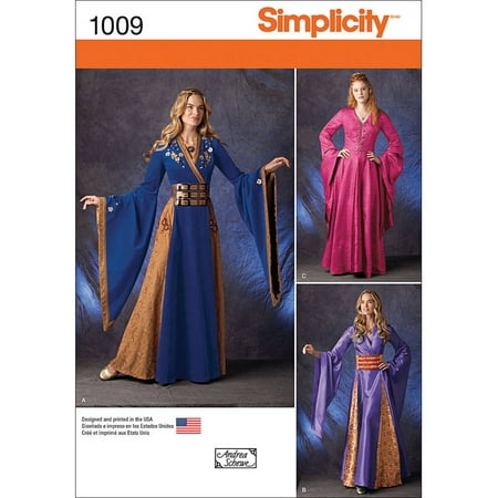 Simplicity Misses' Size 6-12 Fantasy Costumes Pattern, 1 Each