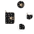 thumbnail image 4 of Toystoory Cartera corta de flores para mujer, monedero de cuero PU, cremallera, tarjetero, monedero Mochilas de mochilero, 4 of 6