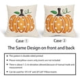 thumbnail image 5 of Fall Pillow Covers 18X18 Inch Set of 2 Polka Dots Pumpkin Pillow Cases Autumn Thanksgiving Decorative Pillow Covers Cotton Linen Cushion Case Home Decor for Couch Sofa Patio Porch Outdoor, 5 of 6