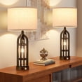 thumbnail image 2 of NiteLoom 24.7" Touch Table Lamps for Bedroom with USB Charging Ports & AC Outlet, 3-Way Dimmable Bedside Nightlight for Entryway, 2 Pack, 2 of 8