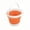 #3 Orange【1x Silicone Folding Bucket】, variant on Silicone Foldable Art Water Bucket, Multifunctional Brush Washer and Portable Collapsible Painting Cup for Acrylic, Watercolor, and Oil Artists, SouMaox