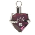 thumbnail image 1 of Collar de Ceniza Conmemorativa en Cristal Morado - Esposa, 1 of 8