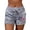 Grey, variant on Yoga Shorts Women Casual Fashion Independence Day Print Print Elastic Bermuda Shorts for Women,Black,L
