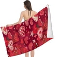 thumbnail image 3 of PHYHOO  Valentine's Day Microfiber Sand Free Beach Towel Oversized Quick Dry Absorbent for Pool Swimming Bathroom Beach Towel 30x60in, 3 of 8