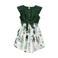 thumbnail image 7 of Symoid Matching Dress for Mother and Baby Girl- Parent-child Summer Fashion Small Flower Print Beach Sleeveless Dress Mother-daughter Suit Kid Baby Girls Casual Dresses Green&2-3 Years, 7 of 7