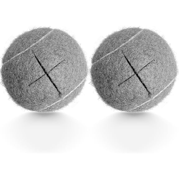BESTSKY 2 Pack Precut Tennis Balls for Walkers,Heavy Duty Glide Balls for Walkers&Furniture Legs-Universal Floor Protectors,Long Lasting&Easy Installation