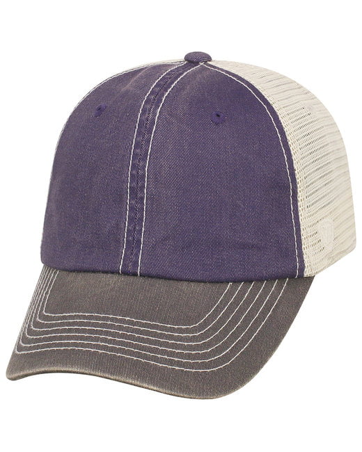 Distressed Trucker Patch Hat PURPLE JEEP Hair Don't Care Baseball Cap Adjustable Snap back Vintage Style Soft Unstructured Mesh