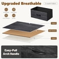 thumbnail image 2 of CONCETTA 7-Drawer Fabric Dresser Storage Chest for Bedroom, Closet, Storage Furniture for Adults, Black Wood, 2 of 6