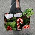 thumbnail image 7 of Christmas Large Oxford Cloth Grocery Baskets: Foldable Toy Basket, Storage Bag, Easter Basket, 7 of 7