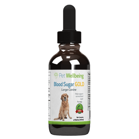 Pet Wellbeing - Blood Sugar Gold for Dogs - Natural Support for Healthy Blood Sugar Levels in Canines - 4oz (Best Dog For Tracking Deer Blood)
