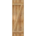 thumbnail image 5 of 16 1/8"W x 50"H TimberCraft Three 5 3/8" Boards Joined Board-n-Batten Shutters w/Z-Bar, Rough Sawn Western Red Cedar (Per Pair), 5 of 13