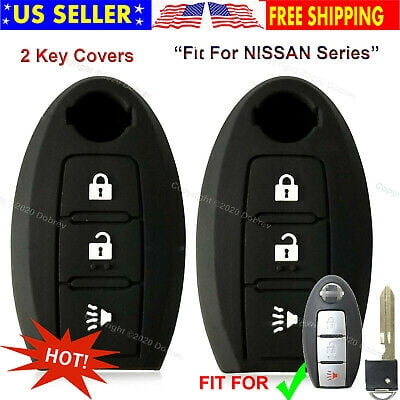 2pcs 3B Silicone Smart Case Protector Holder Fob Car Cover For Nissan Remote Key
